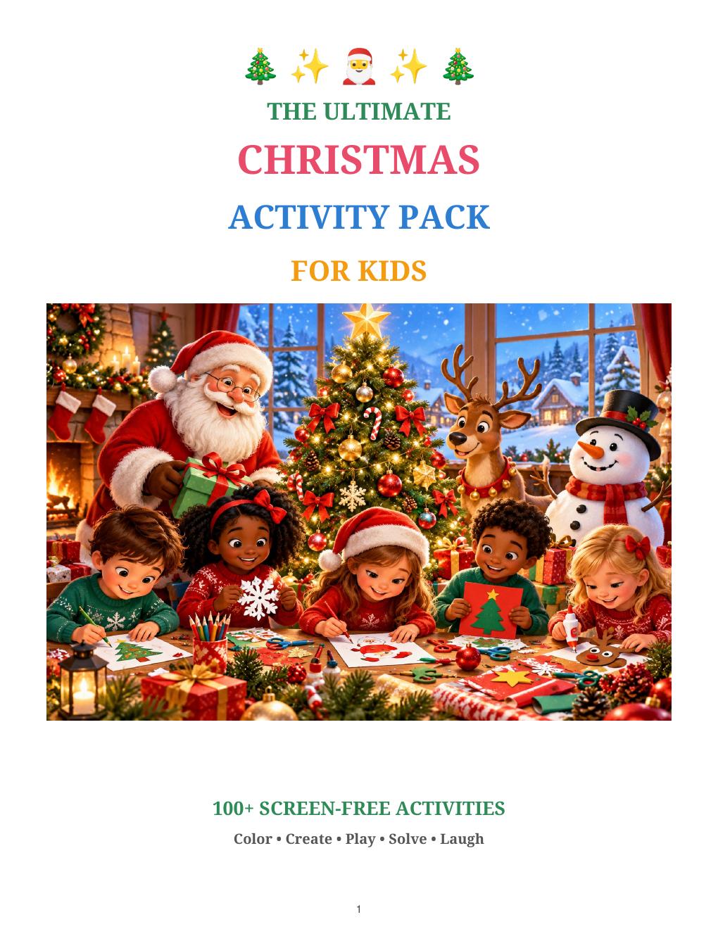 The Ultimate Christmas Activity Pack for Kids — Cover